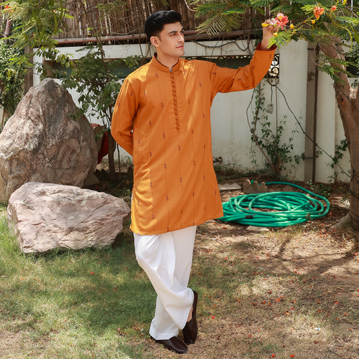 Men's Premium Cotton Silk Wide Leg Straight Pants
