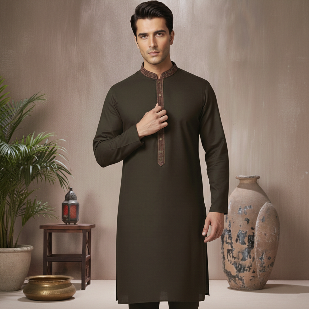 PV Coffee Bean Classic Fit EMB Suit