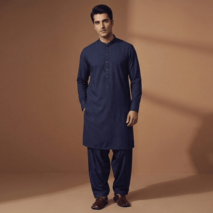 Poly Viscos Peacoat Classic Fit Suit