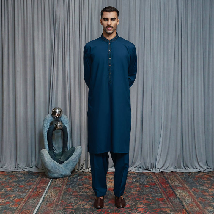 Poly Viscos Salute Classic Fit EMB Suit