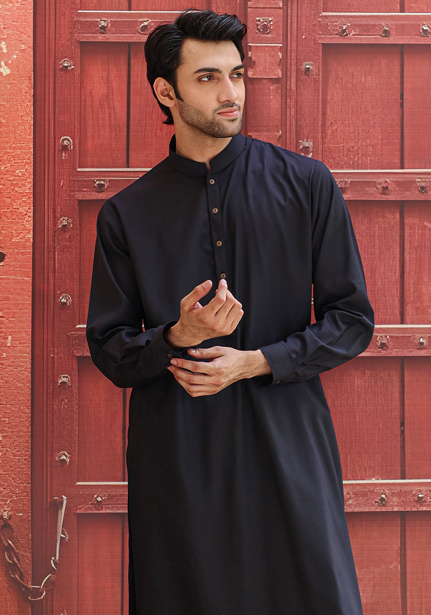 Poly Viscose  Dark Sapphire Classic Fit Suit