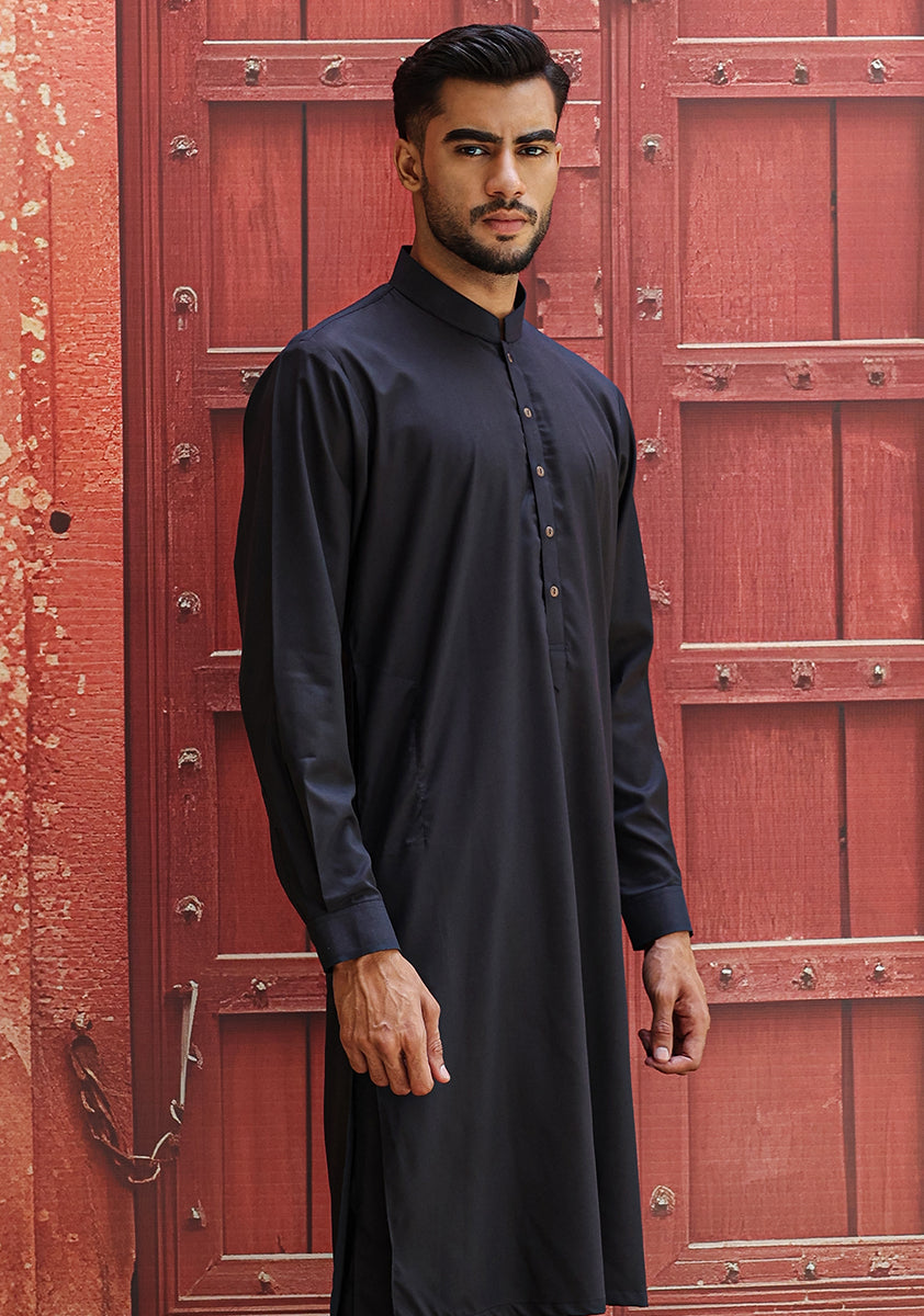 Poly Viscose Dark Sapphire Slim Fit Suit