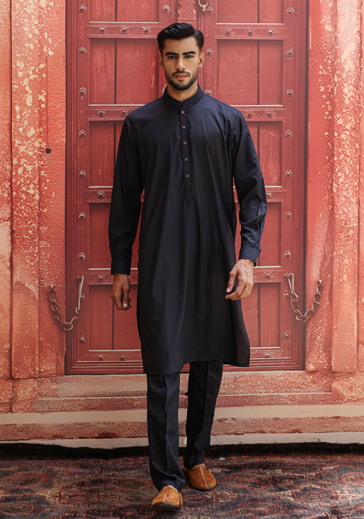 Poly Viscose Dark Sapphire Slim Fit Suit