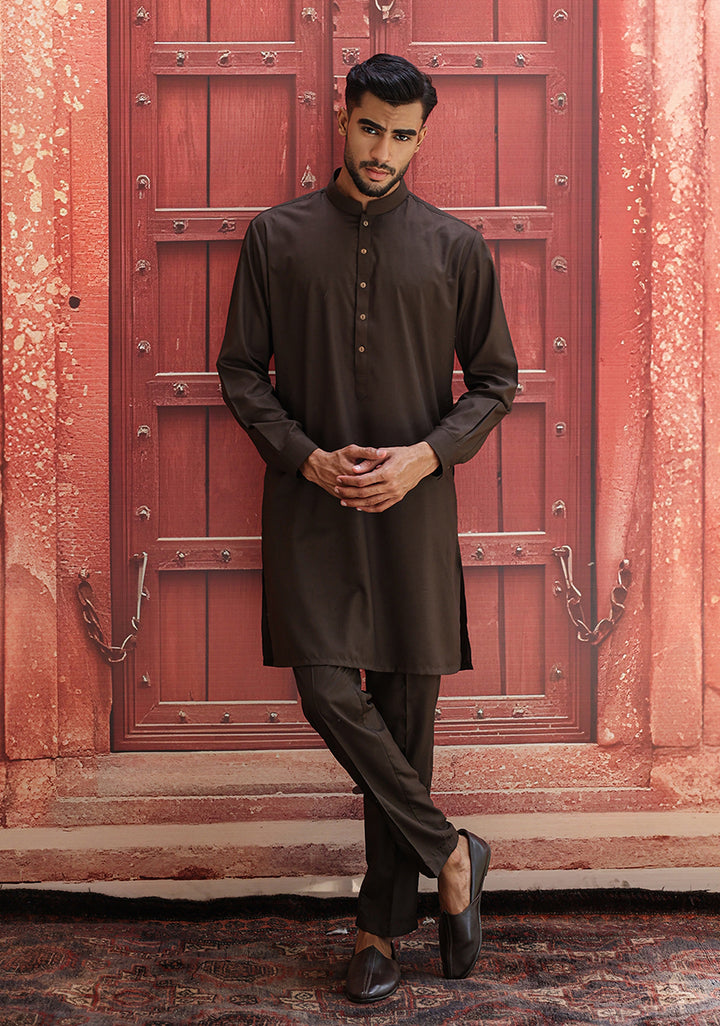 Poly Viscose Forest Night Slim  Fit Suit