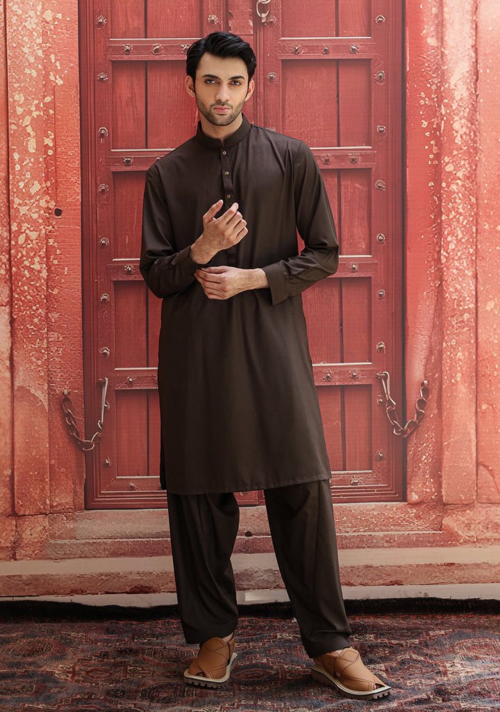 Poly Viscose Forest Night Slim  Fit Suit