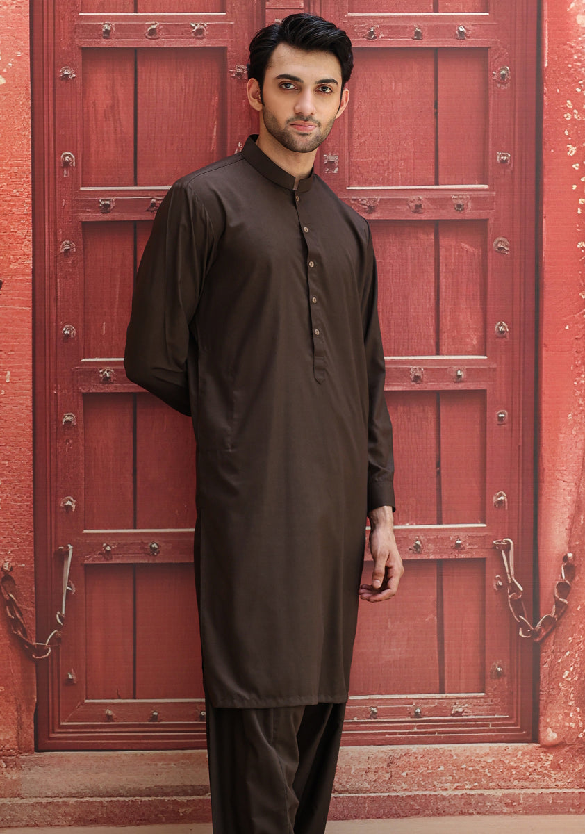 Poly Viscose Forest Night Slim  Fit Suit