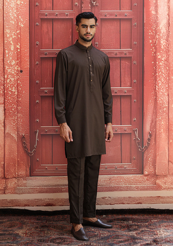 Poly Viscose Forest Night Slim  Fit Suit