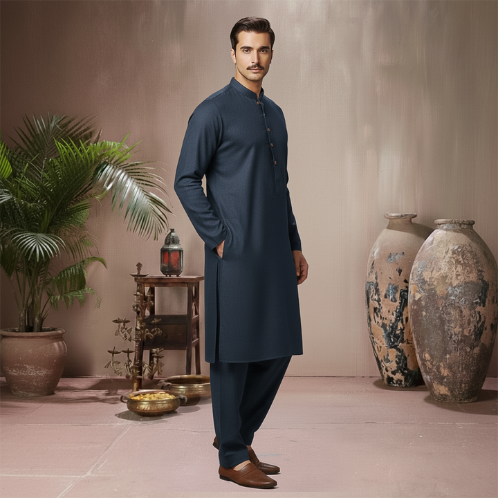 Poly Viscose Insignia Blue Classic Fit Suit