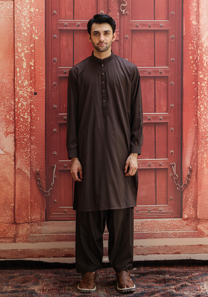 Poly Viscose Java  Classic Fit Suit