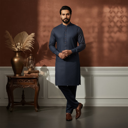 PV Moonlit Ocean Classic Fit Plain Kameez Shalwar