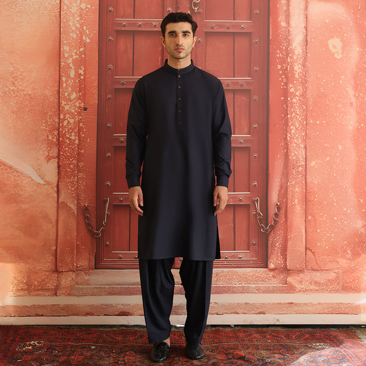 Poly Viscose Outer Space Classic Fit Suit