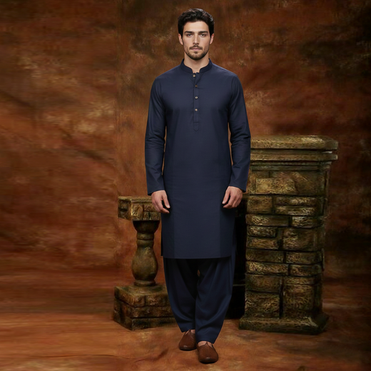 PV Outer Space Classic Fit Plain Kameez Shalwar