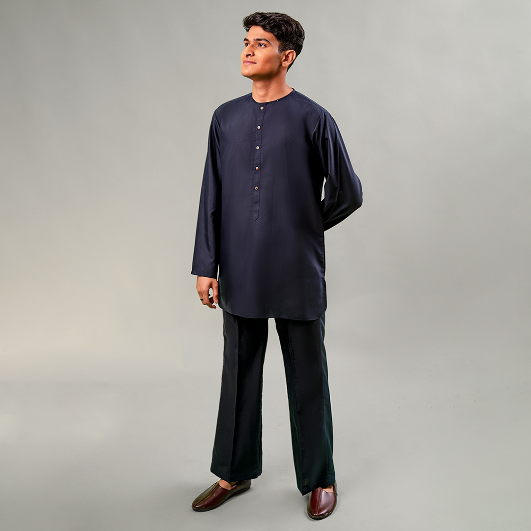 Poly Viscose Outer Space Modern Fit Plain Suit – Amir Adnan