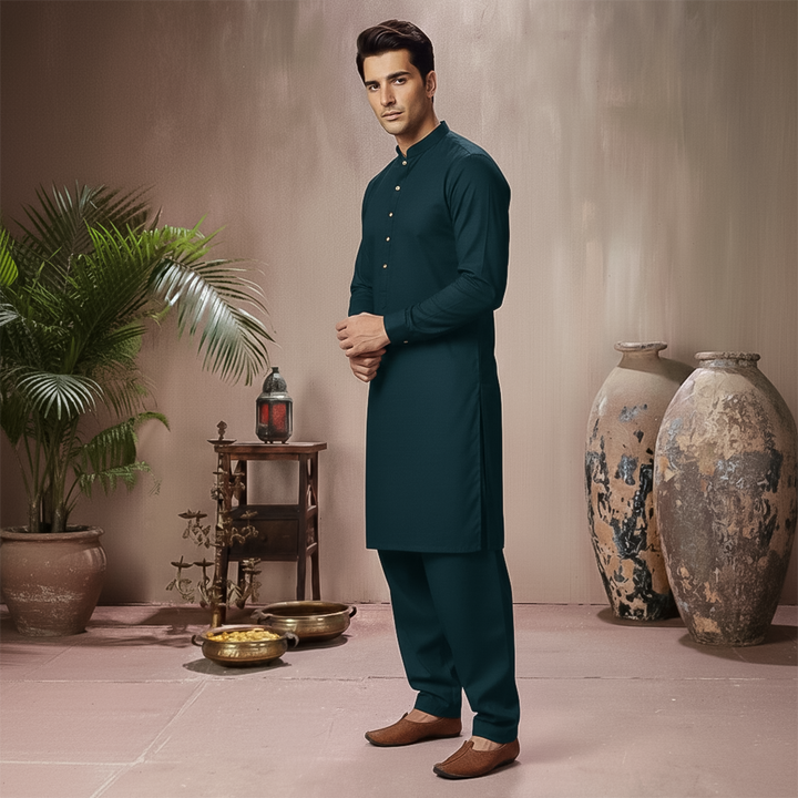 Poly Viscose Reflecting Pond Classic Fit Suit