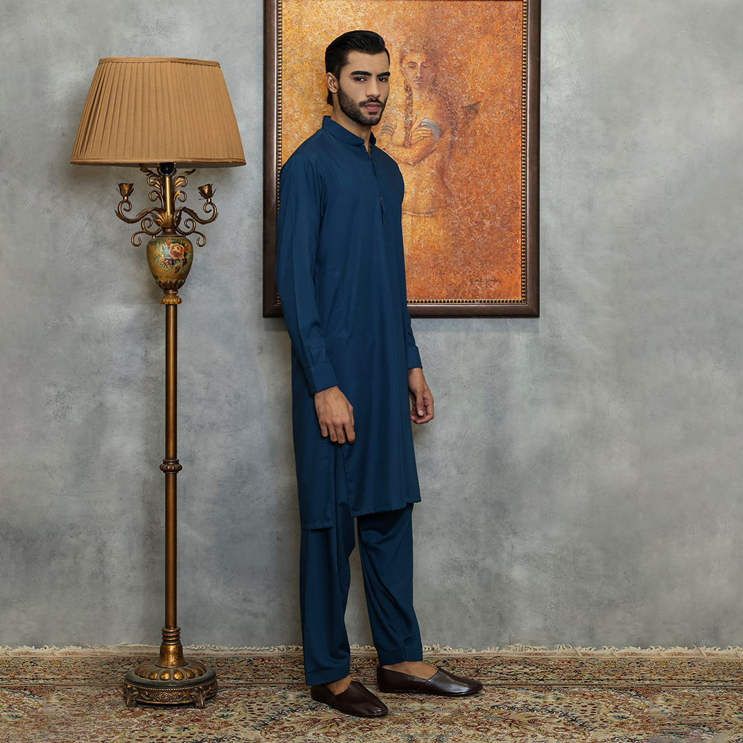 Poly Viscose Reflecting Pond Classic Fit Suit