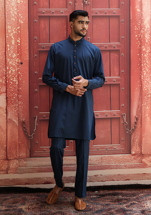 PV Reflecting Pond Slim Fit Plain Kurta Pajama