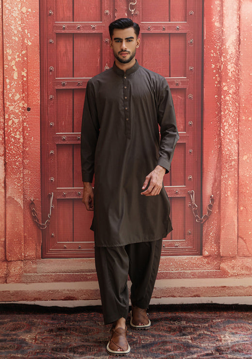 Poly Viscose Rosin Slim Fit Suit