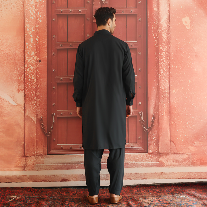 Poly Viscose Scarab  Classic Fit Suit