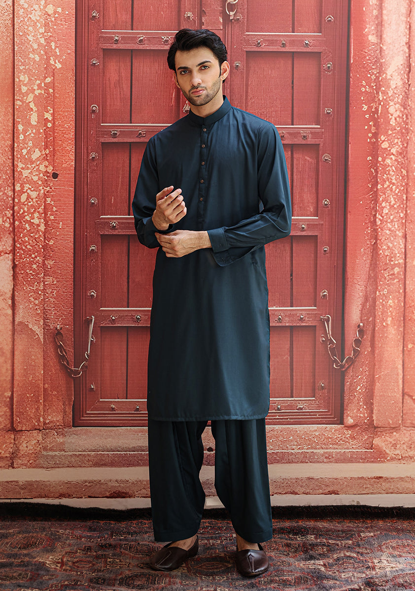 Poly Viscose Scarab Slim Fit Suit