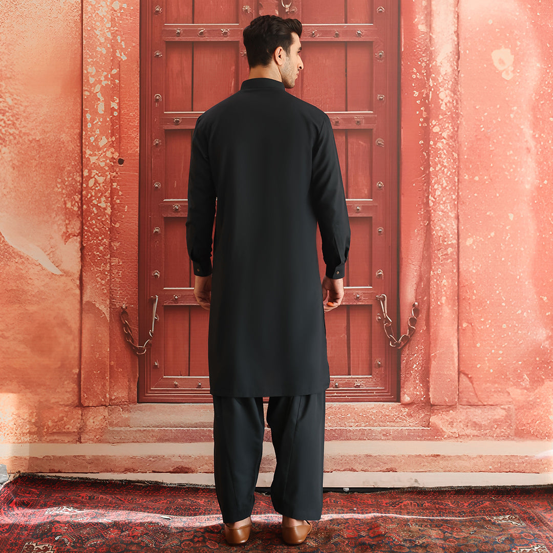 Poly Viscose Scarab Slim  Fit Suit