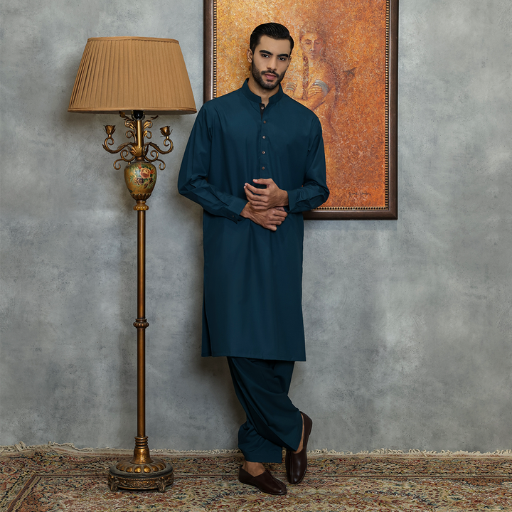 Poly Viscose Sea Moss Classic Fit Suit