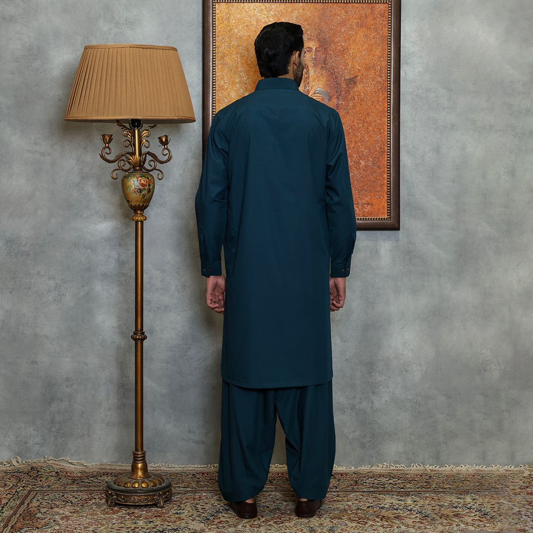 Poly Viscose Sea Moss Classic Fit Suit