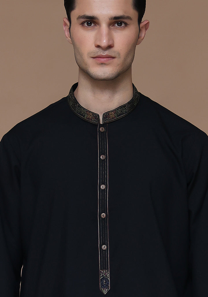 Poly Viscose Tap Shoe Classic Fit Embroidered Suit