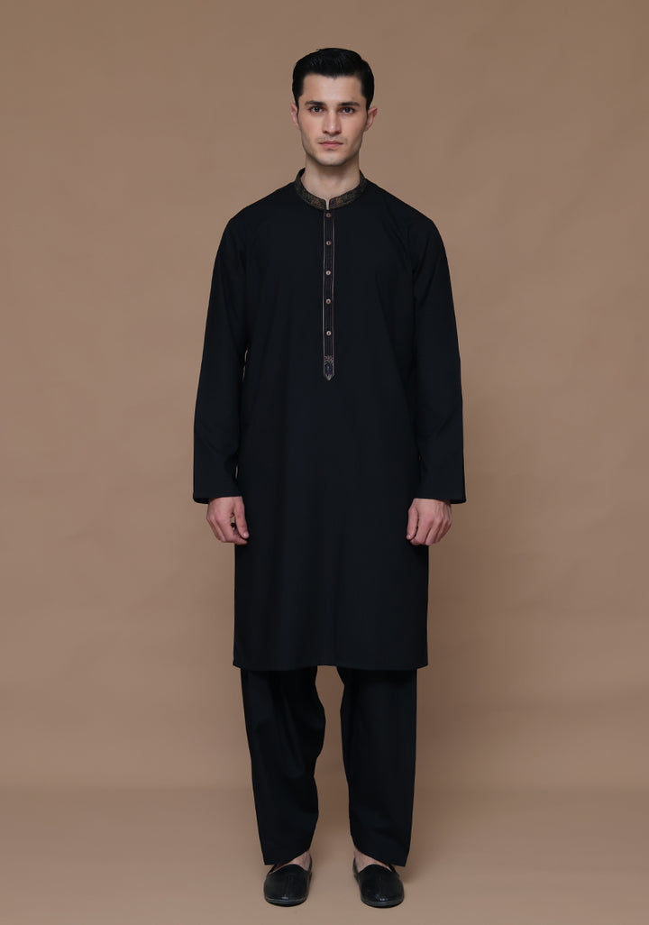 Poly Viscose Tap Shoe Classic Fit Embroidered Suit