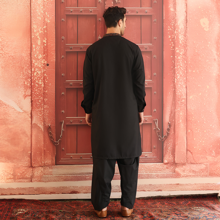 Poly Viscose Tap Shoe Classic Fit Embroidered Suit