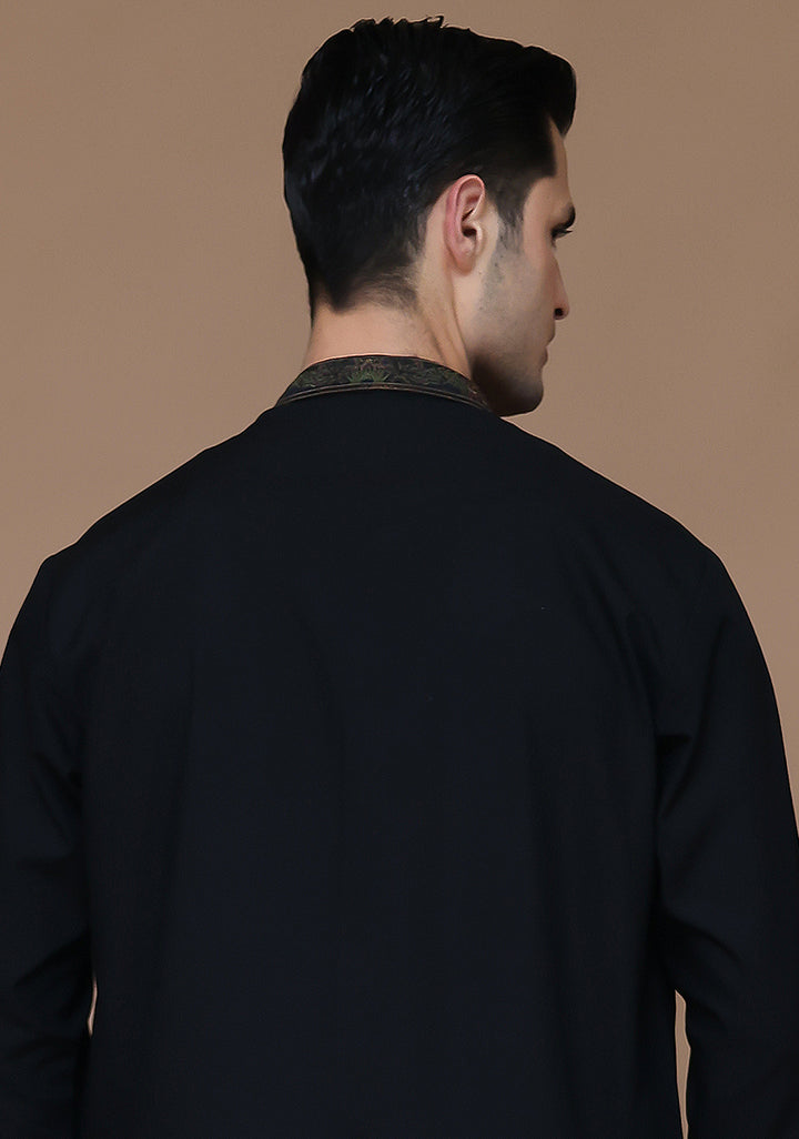 Poly Viscose Tap Shoe Classic Fit Embroidered Suit