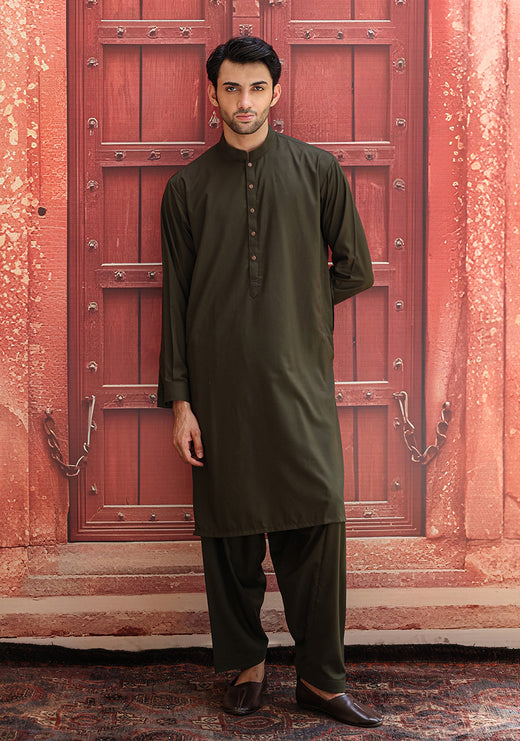 PV Tarmac Classic Fit Plain Kameez Shalwar