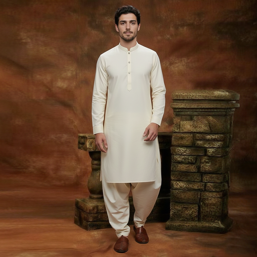 PV Vanilla Ice Classic Fit Plain Kameez Shalwar