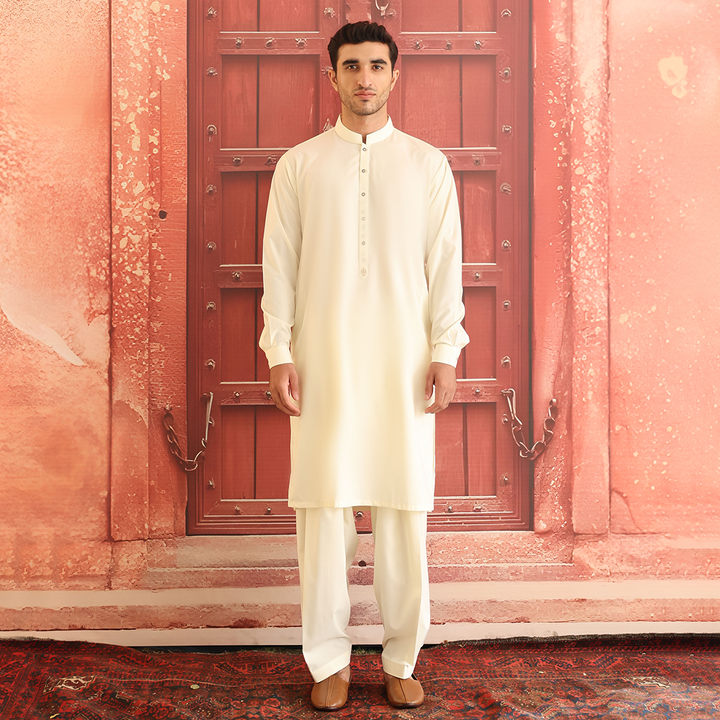 Poly Viscose Vanilla Ice  Classic Fit Suit