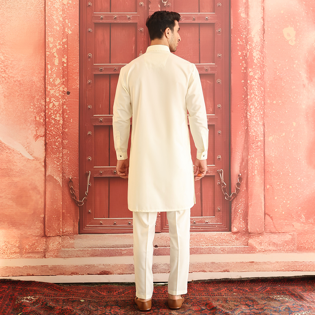 Poly Viscose Vanilla Ice Slim  Fit Suit