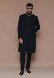 Premium Georgette Black Couture Sherwani