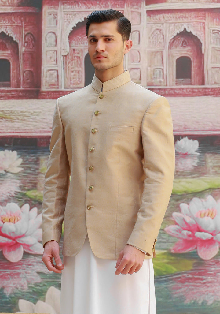 Premium Jamawar Sesame  Couture Jacket