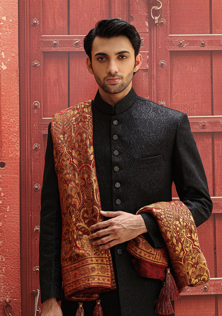 Premium PV Maroon Traditional Shawl