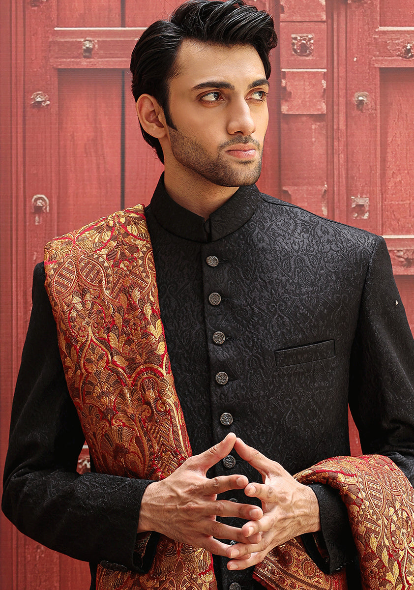 Premium PV Maroon Traditional Shawl