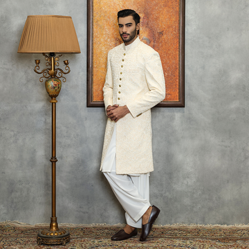 Pakistani Menswear | Mina Kashif | Sherwani D-10