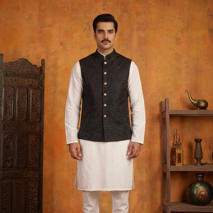 Premium Satin Silk Tap Shoe Traditional Waistcoat