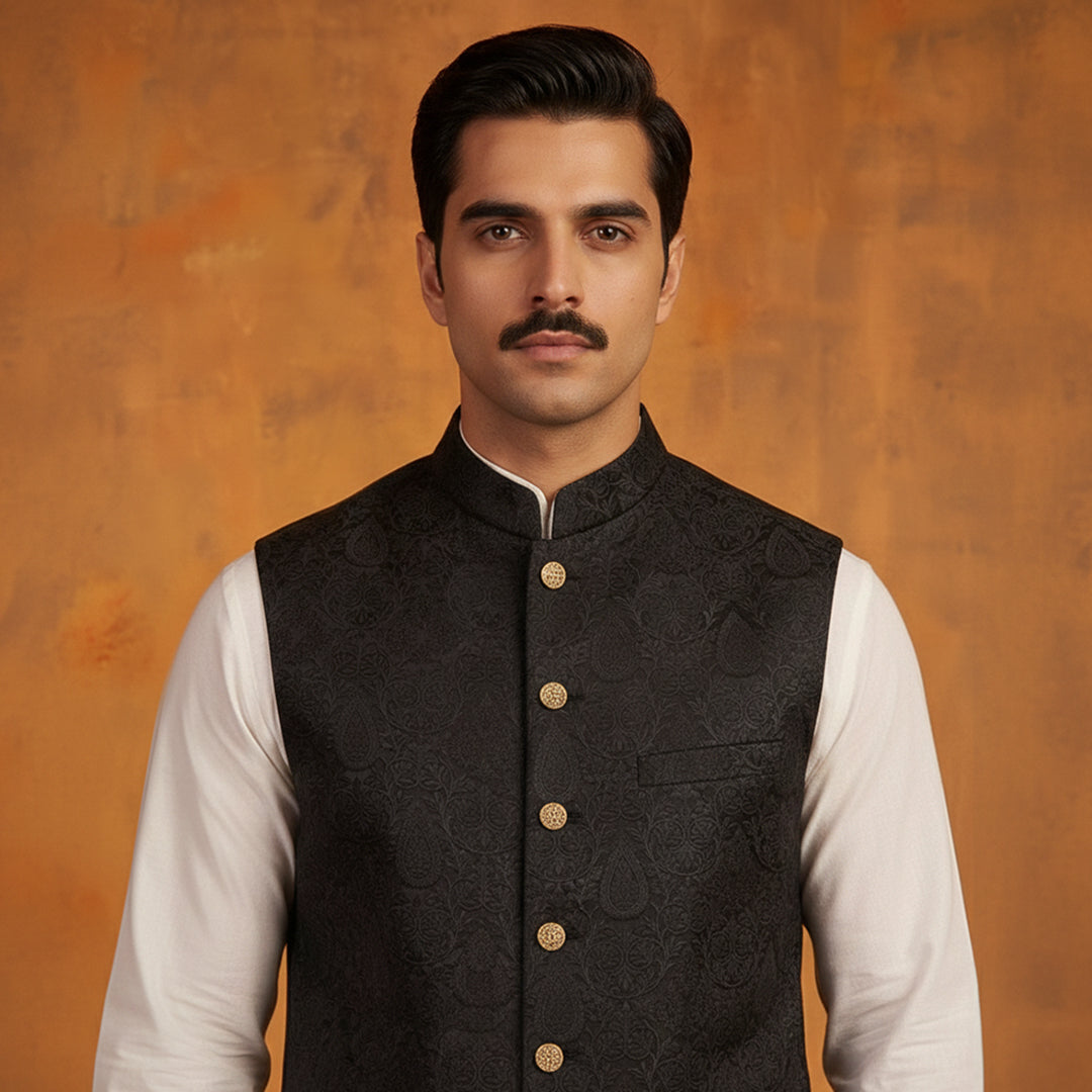 Premium Satin Silk Tap Shoe Traditional Waistcoat