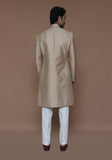 Premium Zari Karandi Jamawar Sesame Couture Sherwani