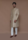 Premium Zari Karandi Jamawar Sesame Couture Sherwani