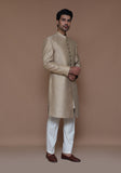 Premium Zari Karandi Jamawar Sesame Couture Sherwani