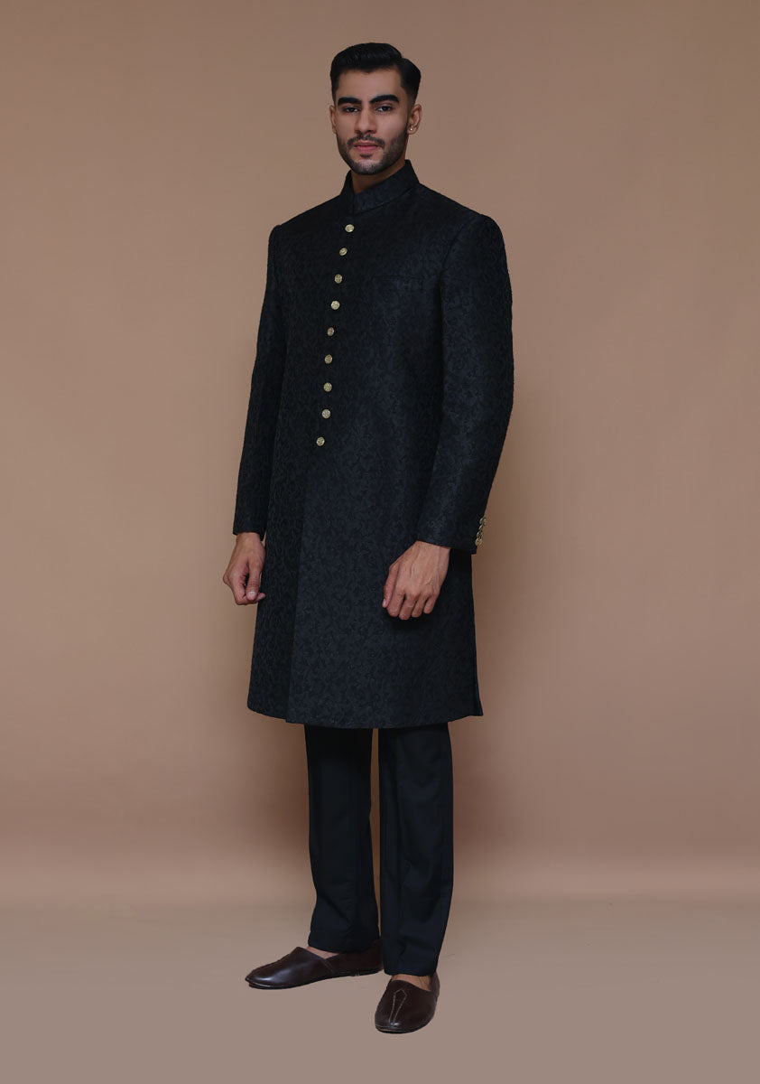 Premium Zari Karandi Jamawar Tap Shoe Couture Sherwani