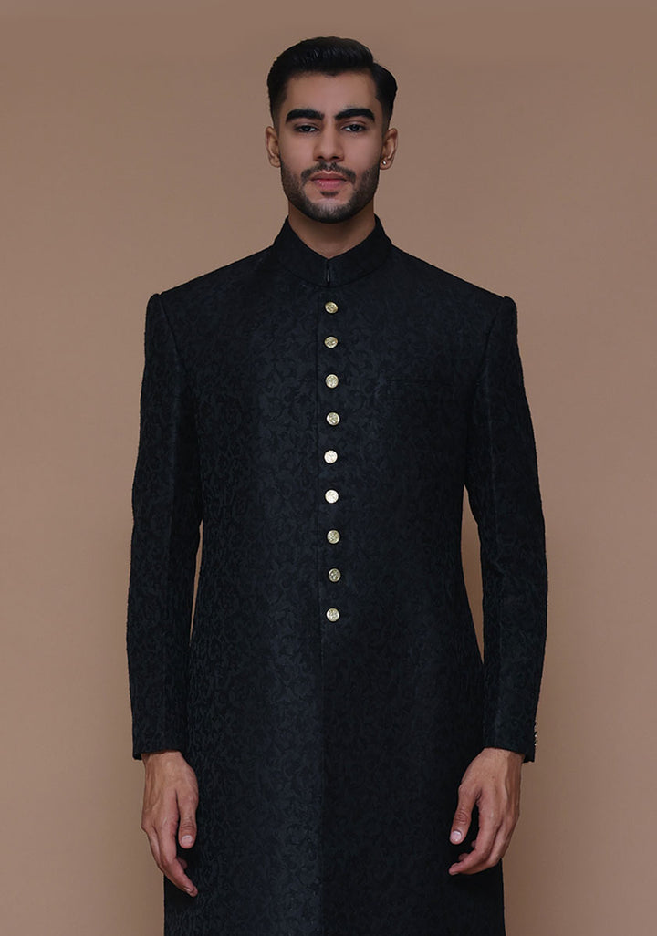 Premium Zari Karandi Jamawar Tap Shoe Couture Sherwani