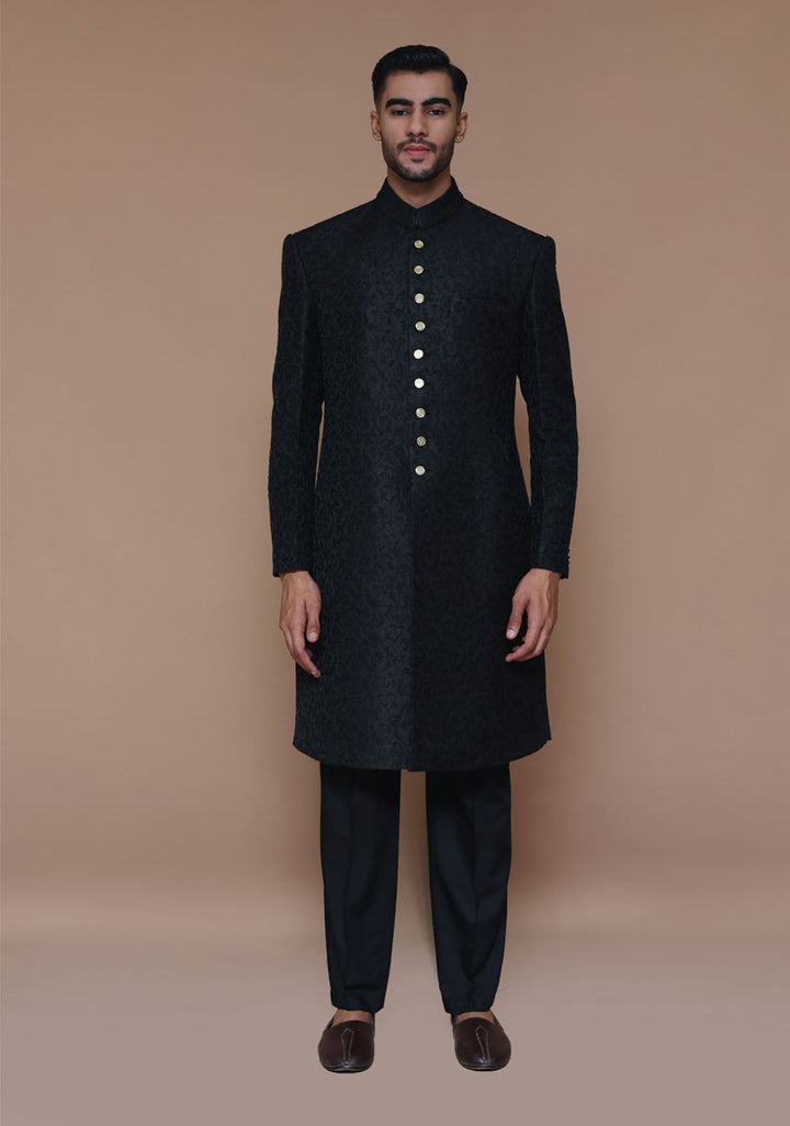 Premium Zari Karandi Jamawar Tap Shoe Couture Sherwani