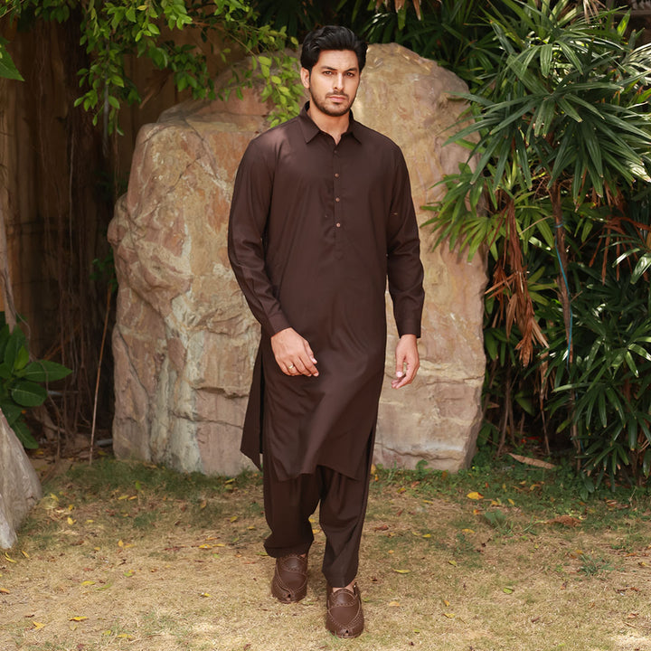 Slim Fit Shirt Collar Plain Suit