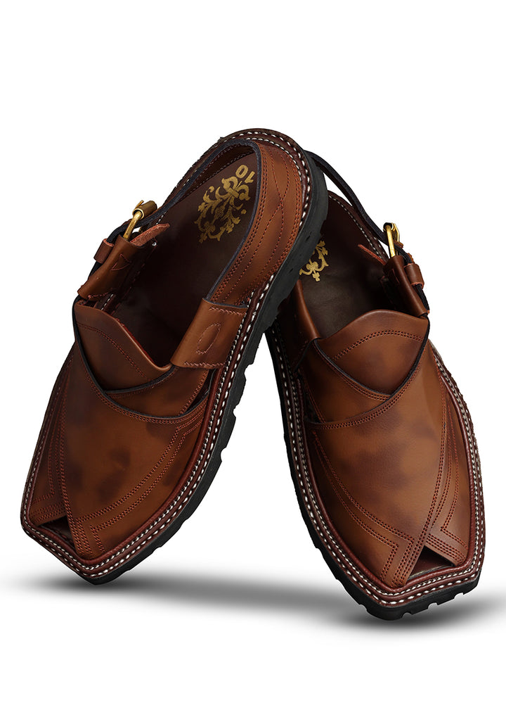 Brown Leather Peshawari Sandal