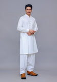 Basic Cotton Bright White Classic Fit Suit